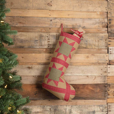Dolly Star Tan Patch Stocking 12x20 VHC Brands - The Fox Decor